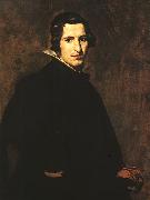 VELAZQUEZ, Diego Rodriguez de Silva y Portrait of a Young Man ert oil on canvas